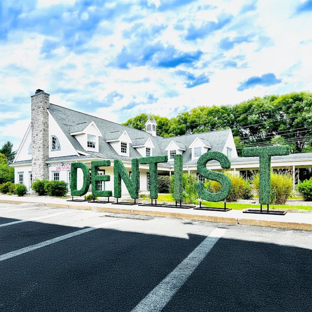Devoted Dental Group dental office in Highland, Michigan on S Milford Road, the highest rated dentist in Highland MI with 5-star Google reviews